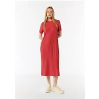 comma Midikleid Kleid Kleid mit Rundhalsausschnitt