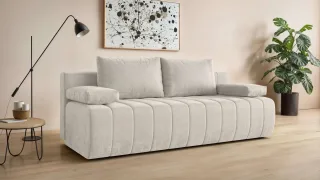 Home affaire 3-Sitzer "LOVENDY Schlafsofa mit Bettkasten, Breite 195cm, Liegefläche 145x195cm" mit Rückenkissen und Armlehnenkissen, belastbar bis 330 kg