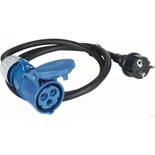 HERTH&BUSS Adapter Schuko auf CEE 3-polig blau - 51307050