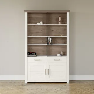set one by Musterring Aktenregal "York" offenes Design, wahlweise mit Beleuchtung, 3 Farben, Breite 129 cm