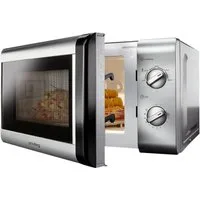 Privileg Mikrowelle 148438, Mikrowelle, 20 l, mit 5 Leistungsstufen, silber