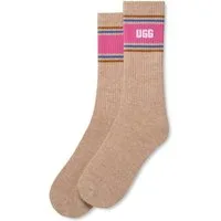 UGG Socken JEDLYN VARSITY CREW (1-Paar) One Size, wadenhohe Strümpfe für Schuhgröße: 36–41