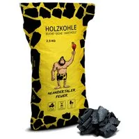 Neandertaler Feuer Holzkohle Grillkohle Kohle für Grill BBQ Smoker Charcoal Grillholzkohle Buche, 2,5 kg