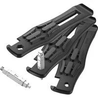 Bicycle Set 15, 5-teilig, Schraubenschlüssel schwarz, Reifenheber + Bit = Schraubwerkzeug