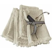 Mirabeau Stoffserviette Serviette 4er Set Largo leinen