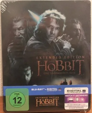 Blu Ray Steelbook Der Hobbit Eine unerwartete Reise - Extended Edition [Blu-ray] [2014]