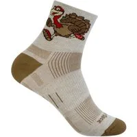Wrightsock Sportsocken Quarter Plus Stride Motivsocken (knöchelhoch, mitteldick)