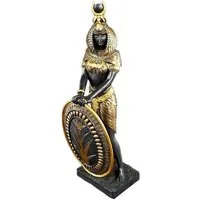 Figuren Shop GmbH Dekofigur Isis Figur als Krieger - ägyptische Göttin Dekofigur Ägypten Soldatin