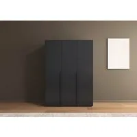 rauch Drehtürenschrank Kleiderschrank Schrank Garderobe Wäscheschrank NAGATA viel Stauraum (in 3 verschiedenen Ausstattungen BASIC/CLASSIC/PREMIUM) mit modernen Stangengriffen in Graumetallic TOPSELLER MADE IN GERMANY