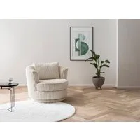 Home affaire Drehsessel MAISIE Cord, Lese-Sessel, Love Seat, trendige Stoffe MEGA CORD und Web-Velours, 360 Grad drehbar