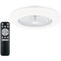Philips LED Deckenleuchte Deckenventilator Amigo, Abschaltautomatik, CCT - über Fernbedienung, Dimmer, Dimmfunktion, Farbsteuerung, Farbwechsel, Fernbedienung, Infrarot inkl., Ventilatorfunktion, dimmbar über Fernbedienung, mehrere Helligkeitsstufen,