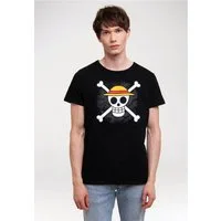 LOGOSHIRT T-Shirt One Piece - Skull mit lizenziertem Print