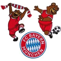 FC Bayern München Patches FC Bayern München Aufnäher I Patches I 3er-Set I Rot