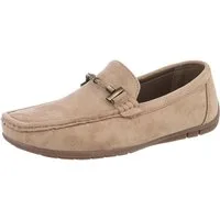 Coolwalk Herren Mokassins Freizeit Slipper (87106485) Flach Slipper in Hellbraun
