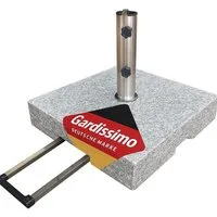Gardissimo Schirmhalter 50 kg Granit Edelstahl Sonnenschirmständer Robusto, Spar-Set, 1 tlg., komplett-Set