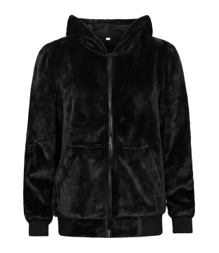 Heat Holders - Mens Soul Warming Soft Fleece Lounge Hoodie - Schwarz