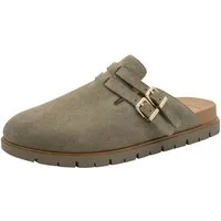 Tamaris WIDE FIT comfortFit aus Leder kein Absatz Pantolette comfortFit