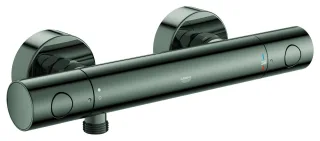 GROHE Thermostat-Brausebatterie Grohtherm 800 C, 34765 Wandmontage hard graphite, 34765A00 34765A00