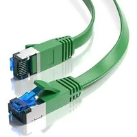 JAMEGA CAT 7 Flachkabel, RJ45 LAN Ethernet Patchkabel Netzwerk LAN-Kabel, CAT.7, RJ-45 Stecker (Ethernet) (200 cm)