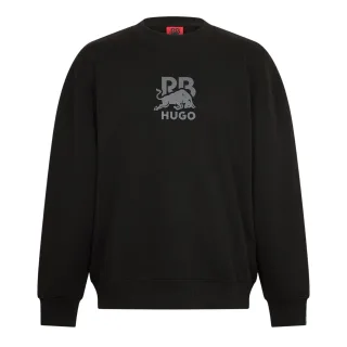 Hugo - Sweatshirt für Herren, Gerippter Kragen (Schwarz)
