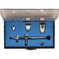 Airbrush-City Farbsprühgerät Airbrushpistole ABC-186 Fließbecherpistole 0,3mm mit 3 Farbbechern
