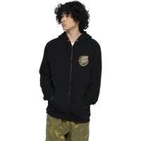 Santa Cruz Sweatjacke Ziphoodie Santa Cruz Holo Flamed Dot geteilte Kängurutasche
