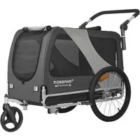 TIGGO Fahrradhundeanhänger DOGGYHUT® XL Hundefahrradanhänger & Jogger Fahrradanhänger, Geeignet für große Hunde - Maximale Schulterhöhe des Hundes: 60 cm