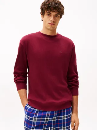 LS WAFFLE TOP deep rouge - Gr. - XL