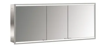 emco LED-Lichtspiegelschrank prime 2 Facelift Unterputz, 1600 mm, 3-türig, IP 20 Rückwand verspiegel 949706258