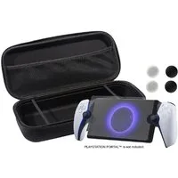Qware Gaming Schutz-Set Schutz-Set mit Case, Schutzglas & Thumb Grips für PS5 Portal