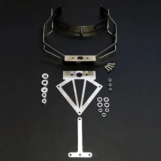 Kennzeichenhalter für Bodis Endschalldämpfer Kawasaki Ninja ZX-6R, Bj. 2005-2006 eintragungsfrei