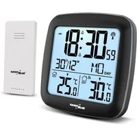 GreenBlue GB542 Funkwetterstation (9x9x3 cm, 4x9x2 cm, -40 ° C - + 70 ° C, 0 ° C - + 50 ° C)