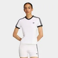adidas Originals T-Shirt 3-STREIFEN SLIM sanft anliegende Passform, ohne Verschluss, für sportlichen Look