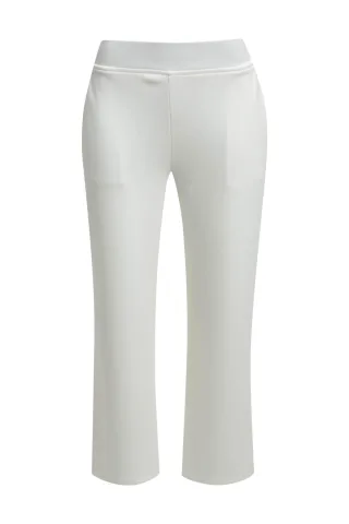 Milano Italy - culotte w elastic waist, french pockets offwhite - Gr. - M