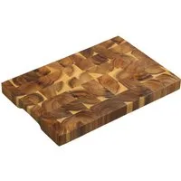 KESPER® Schneidebrett Tranchierbrett, Akazie, Stirnholz, FSC, Akazienholz, (1-St), mit Griffmulden