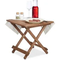 relaxdays Klapptisch Brauner Klapptisch aus Holz