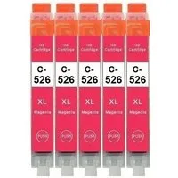 inkpro Kompatible Druckerpatronen PGI-525 und CLI-526 Tintenpatrone (für Canon Pixma IP4850, IP4950, IX6550, MG5140, MG5150, MG5240, MG5250, MG5340, MG5350, MG6150, MG6250, MG8150, MG8240, MG8250, MX715, MX885, MX895, 5-tlg., Alle Patronen mit XL Fül
