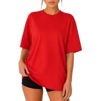 Reichstadt Oversize-Shirt Damen Oversized Kurzarmshirt 25RSW070 in kräftigen Farben