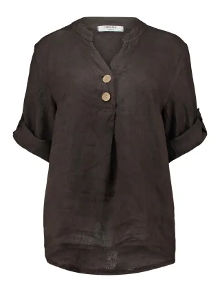 Zabaione - Blouse Is44sii coffee - Gr. - S