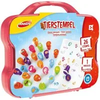 Joustra Kreativset Joustra Kreativkoffer Tierstempel Kunststoffkoffer