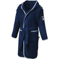 Erwin Müller Kinderbademantel Kinder-Bademantel mit Kapuze, Rückenlänge: 75 cm, Frottier, mit Kapuze/mit Aufsatztasche:, default, Walk-Frottier Uni/Motiv: Polizei