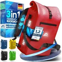 Nextcover Fahrradtasche NEU 3in1 Fahrradtasche für Gepäckträger - Fahrradrucksack wasserdicht