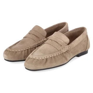 Tamaris Mokassins  Taupe - Gr. 38 -  Echt Leder