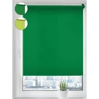 Verdunklungsrollo Seitenzugrollo, Sonello, verdunkelnd, einfache Montage ohne Bohren, freihängend, Klemmfix, 30 cm x 100 cm Grün Verdunkelungsrollo, Rollos Fenster, Sonnenschutz