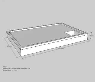 Neuesbad Wannenträger für Kaldewei Superplan XXL 150x100x4,3 SD21056