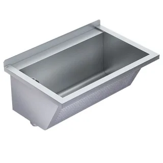 KWC Aquarotter Waschtrog, SIRIUS, Edelstahl, 750x354x500 mm, Ablauf links, 2030045753 2030045753