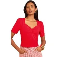 Love & Roses Kurzarmbluse Love & Roses Kurzärmelige Sweetheart-Shirts, 2 Stk (1-tlg)