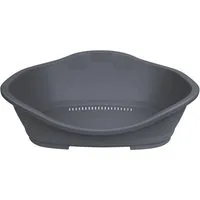 TRIXIE Hundebett Kunststoffbett Sleeper - dunkelgrau - 80 × 53 cm