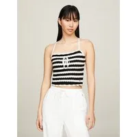 Tommy Jeans Spaghettitop TJW CROCHET STRIPE TOP