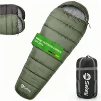 Sekey Mumienschlafsack Mumienschlafsack 220 cm leicht oder warm für Camping und Reisen, Leicht oder warm wählbar – ideal für Camping & Trekking